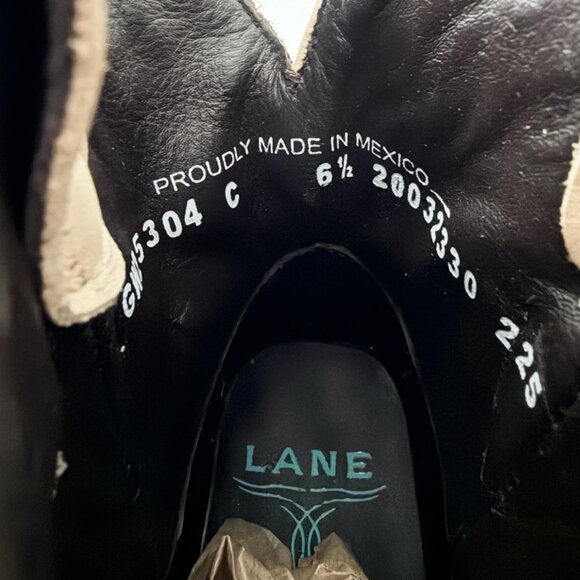 Lane CHASE THE WIND Womens Cowboy Bootie 6.5 Western Short Brown Cowgirl Boots - Picture 9 of 11